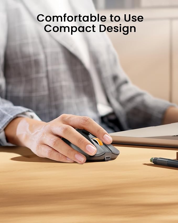 ProtoArc Bluetooth Wireless Mouse, USB C Mouse, EM15 Rechargeable Compact - Image 7