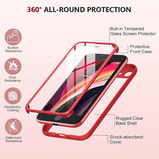 Miracase for iPhone SE Phone Case 3rd/2nd Generation 2022 2020 Full-Body - Image 2