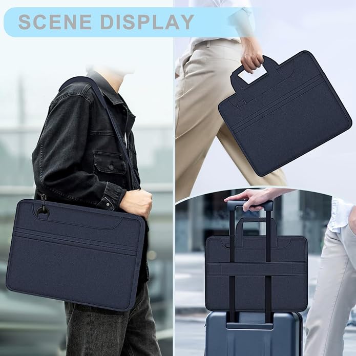 Universal Laptop Shoulder Bag 13-17.3 Inch Shockproof Briefcase - Image 6