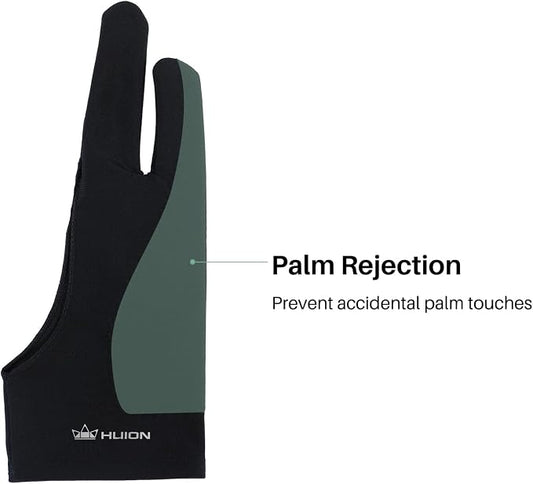 HUION Palm Rejection Artist Glove Two-Finger Glove - Image 2