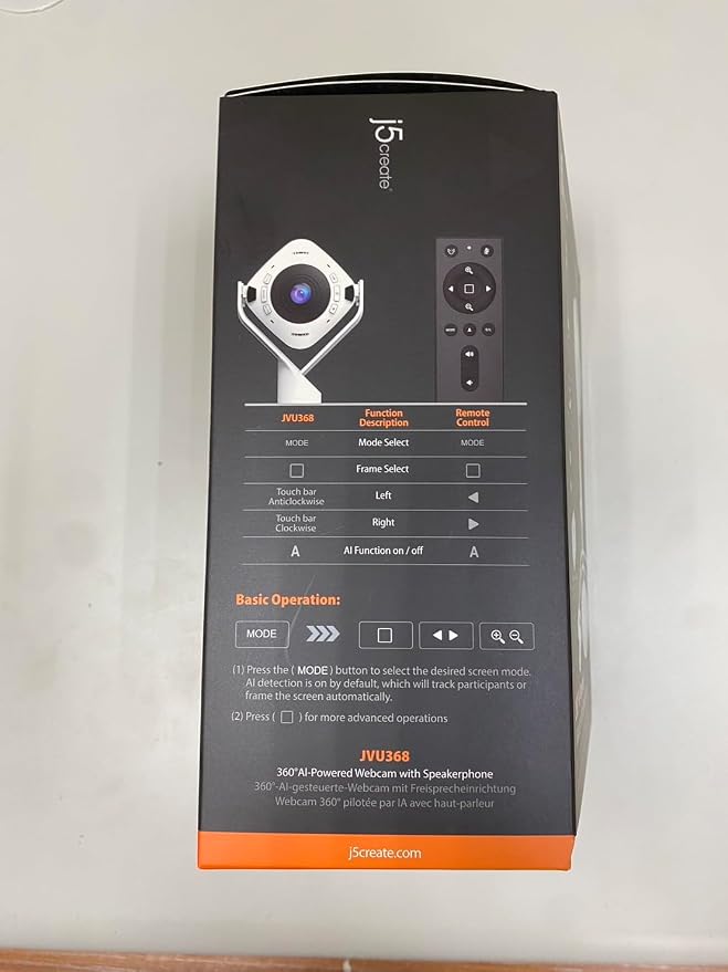 j5create 360 All Around AI-Powered Conference Room Camera - Image 13