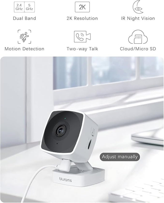 blurams 5GHz Cameras for Home Security, 2K Security Camera Indoor, Pet Camera - Image 2
