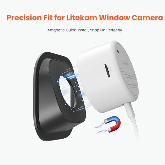 No Drill Window Mount for Litokam Window Camera, Adjustable Angle Tilt - Image 2