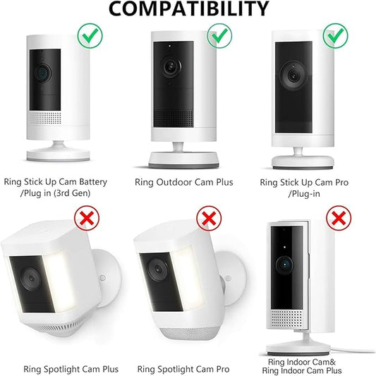 2Pack Ring Camera Wall Mount for Ring Stick Up Cam & Ring Outdoor Cam Plus - Image 2