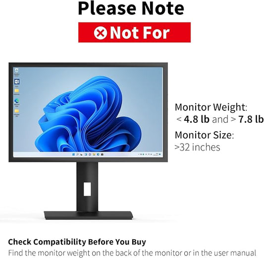 Vesa Monitor Stand with Spring-Adjustable Height, Rotation Vesa Stand, - Image 2