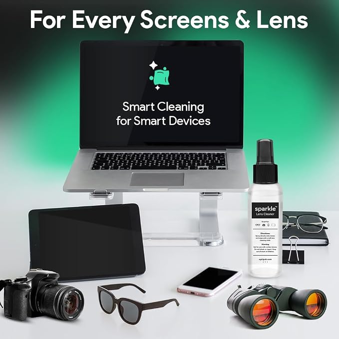 Sparkle Anti-Reflective Lens Cleaner Spray kit | 1oz Glasses Cleaner Spray + - Image 8