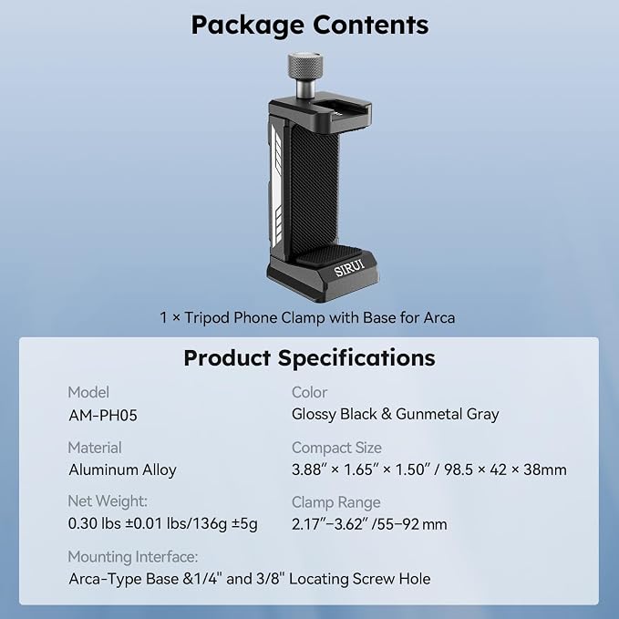 SIRUI Phone Mount for Tripod - Image 9