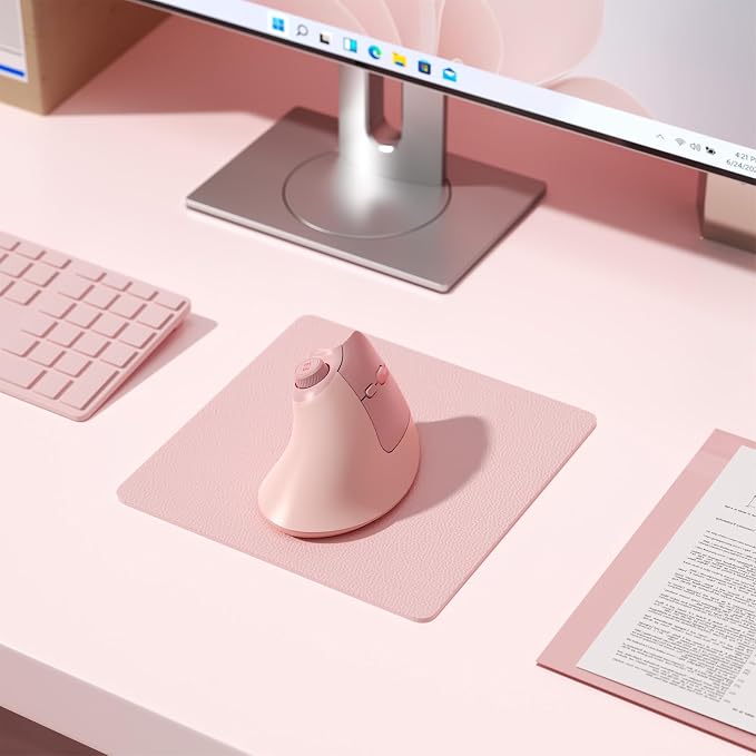 seenda Ergonomic Mouse Rechargeable, USB+Dual Bluetooth, MOU-302 Vertical - Image 8