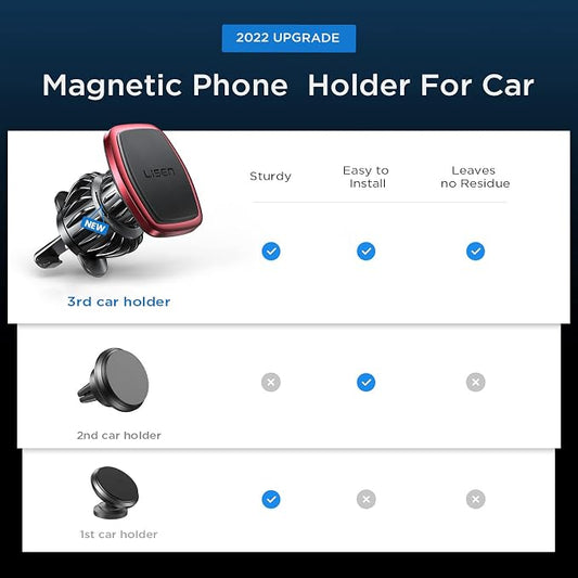 LISEN Magnetic Phone Holder for Car Upgraded Clip Ultra Car Phone Holder 6 - Image 2