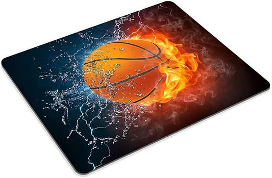Water and Fire Balls Marble Mouse pad Customized Mousepad Non-Slip Rubber Base - Image 2