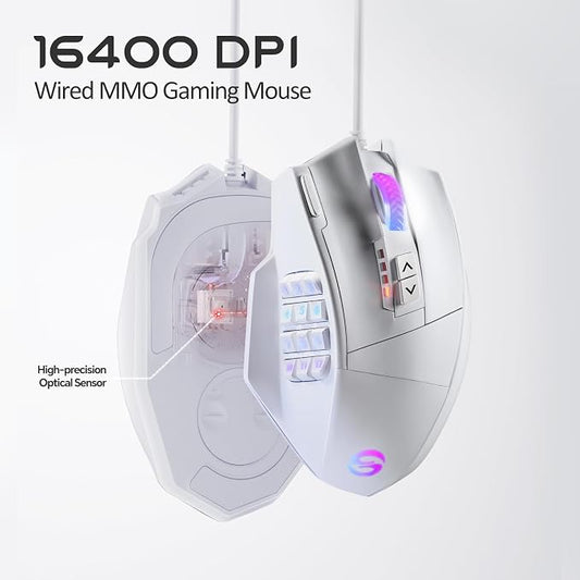 UtechSmart Venus Gaming Mouse RGB Wired, 16400 DPI High Precision Laser - Image 2