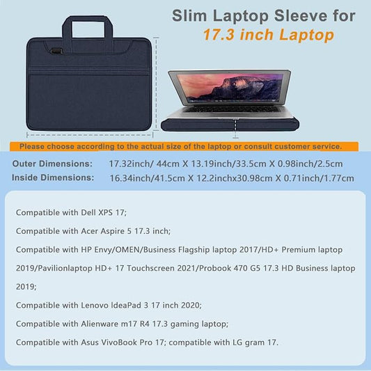 Universal Laptop Shoulder Bag 13-17.3 Inch Shockproof Briefcase - Image 2