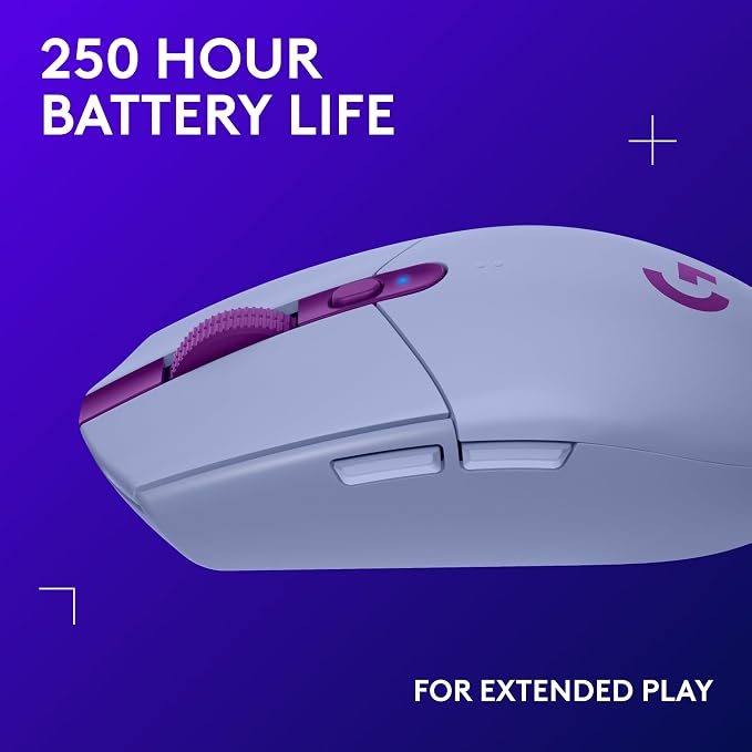 Logitech G305 Lightspeed Wireless Gaming Mouse, Lilac + Yeti Orb RGB Gaming - Image 7