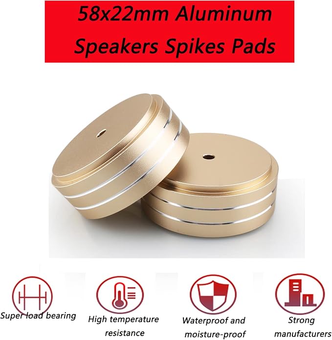 Tertullus 4 Pcs Speaker Feet Aluminum HiFi Turntable Feet Isolation Feet - Image 6