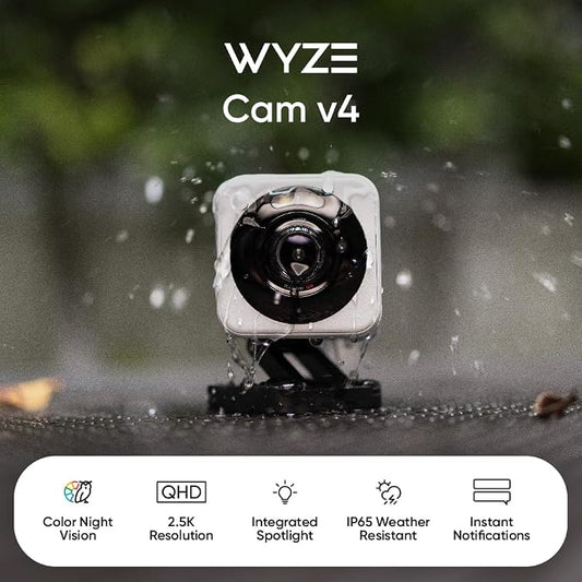 WYZE Cam v4, 2.5K AI Security Camera, Indoor/Outdoor Cameras - Image 2
