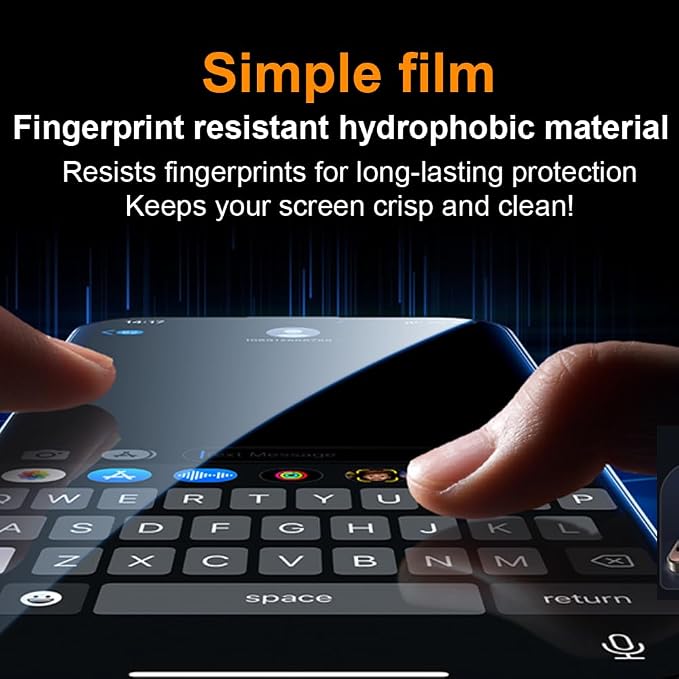 OneFish Screen Protector Glass for iPhone 14 Pro Max/ 15 Plus, 9H Glass Scratch - Image 7