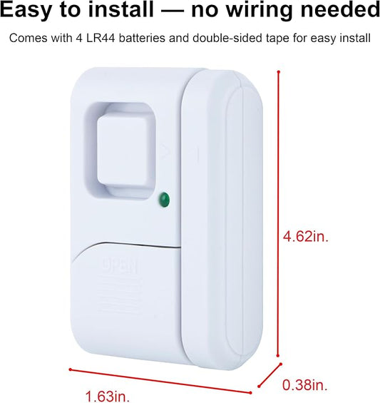 UltraPro Personal Security Window and Door Alarm, 4 Pack, DIY Protection - Image 2