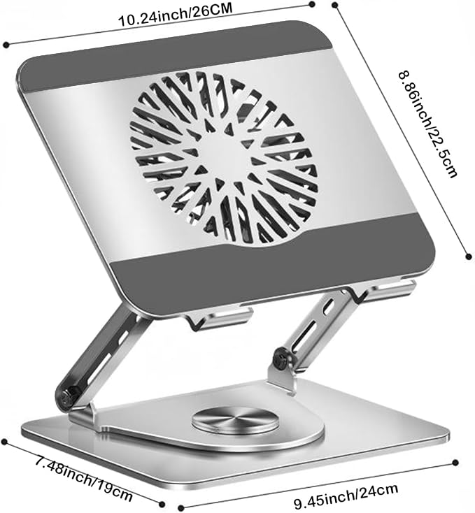 Laptop Cooling Pad 360° Rotating Laptop Stand - Image 7