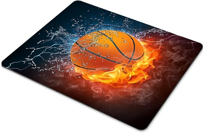 Water and Fire Balls Marble Mouse pad Customized Mousepad Non-Slip Rubber Base - Image 4