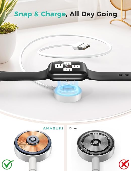 for Apple Watch Charger USB Magnetic Fast Charging - Image 2