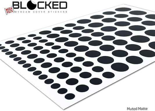Stackable Webcam/Camera Vinyl Covers | 95 Low-Tack Restickable Webcam Sticker | - Image 2
