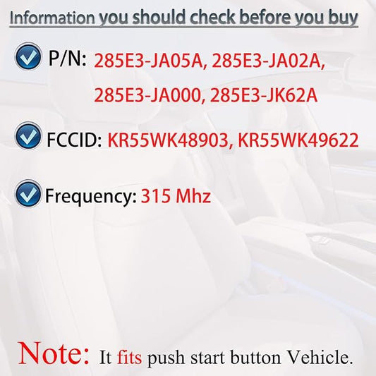 SUPALAND Key Fob Replacement Fits - Image 2