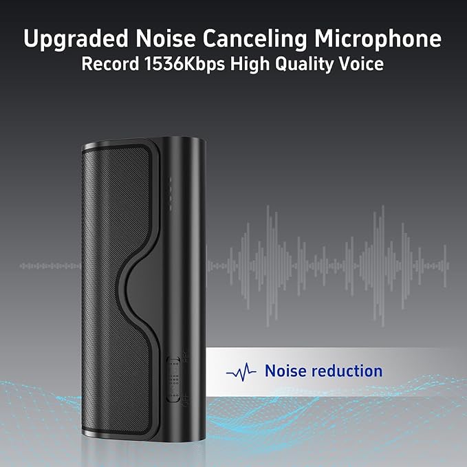 64GB Magnetic Voice Recorder, 800H/35 Days Continuous Recording, Voice - Image 6