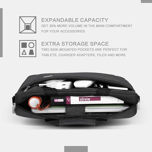 Voova Laptop Bag Case 17 17.3 Inch Computer Sleeve Messenger Bag - Image 2
