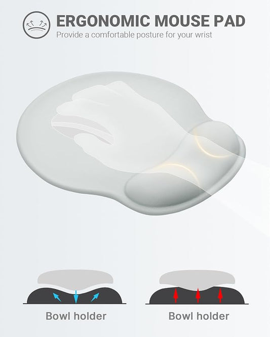 Ergonomic Mouse Pad Wrist Support, Comfortable Mouse Pad Wrist Rest, Relieve - Image 2