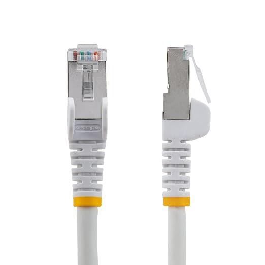 StarTech.com 100ft White CAT6a Ethernet Cable, Snagless RJ45, 100W PoE++ - Image 2