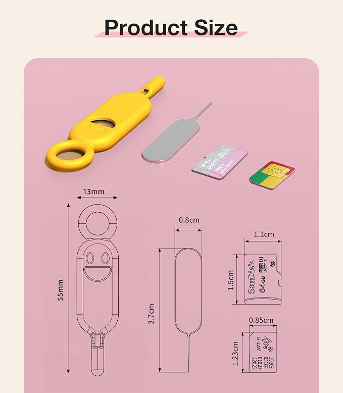 SIM Card Holder Contains Removal Openning Tool Tray Eject Pins 3 Pcs Needle - Image 7