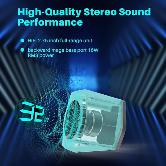 G2000 32W PC Computer Speakers for Gaming Desktop PC Laptop Mac Computer Woofer - Image 2