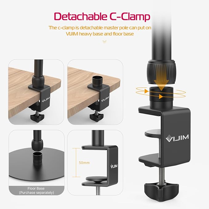 PICTRON LS10 Camera Desk Mount Table Stand - Image 7