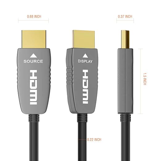RUIPRO 8K Fiber Optic HDMI Cable 33 Feet, CL2 Rated 48Gbps 8K60Hz 4K120Hz - Image 7