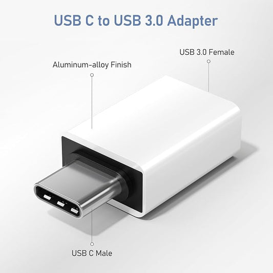 Basesailor USB C to USB Adapter 3Pack, USB C Male to USB A 3.0 Female Adapter - Image 2