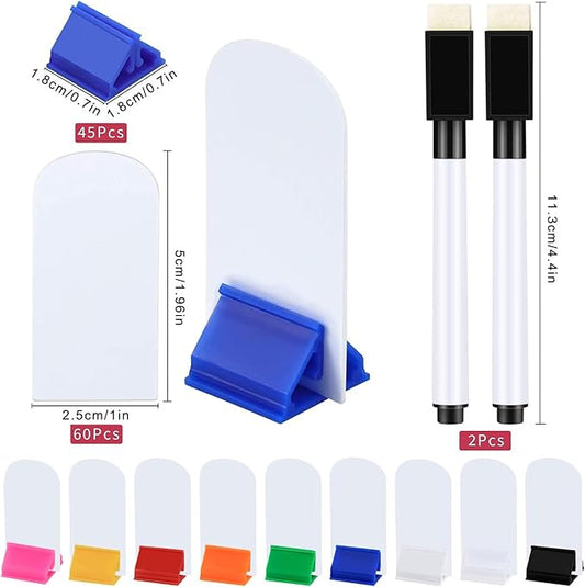 Meetory 112 Pcs Blank Game Board Markers and Game Card Stands - Image 2