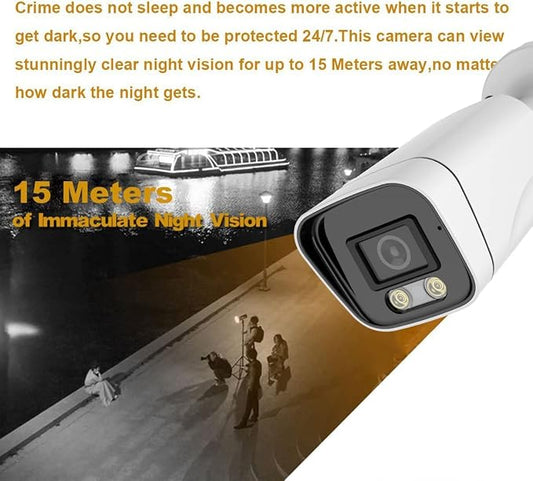 5MP Bullet TVI CCTV Security Analog Camera, 2.8mm Lens, 100° Wide Viewing Angle - Image 2