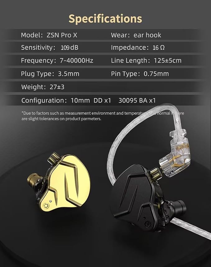 KZ ZSN Pro X in Ear Monitor Earphone 1BA 1DD Wired Earphone HiFi Sport Gaming - Image 9