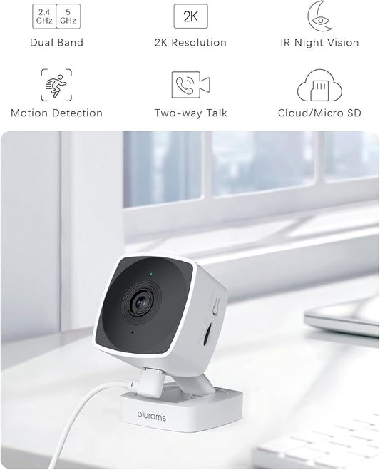 blurams Cameras for Home Security 5GHz, 2K Indoor Camera, Pet Camera - Image 2