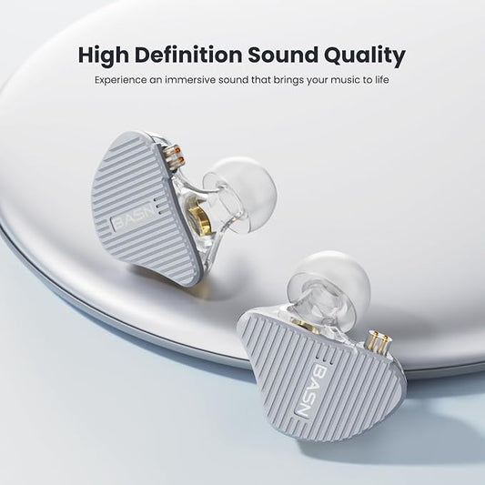 BASN Mix-PD in Ear Monitor, 1Planar Driver + 1Dynamic Driver HiFi IEM Earphones - Image 2