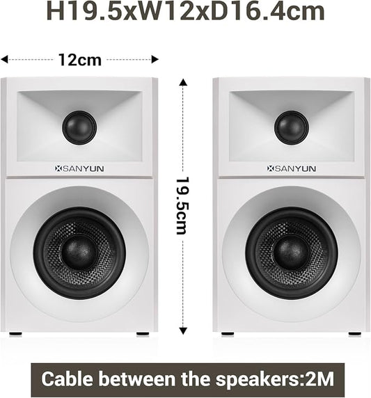 SW203 4.0 Computer Speakers - 60W 4-Way DSP Control 3D Immersive Sound - 3" - Image 2