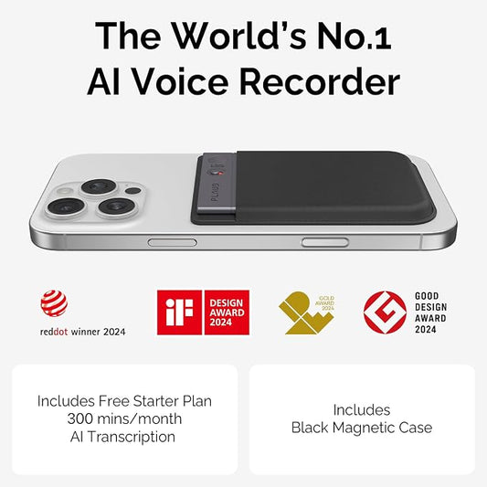 Plaud Note AI Voice Recorder Black - Image 2
