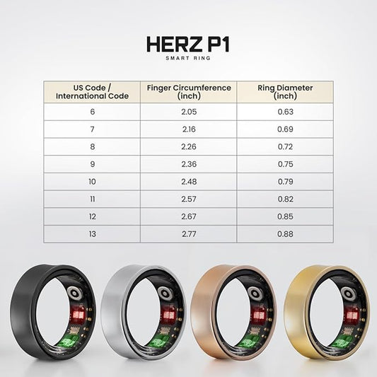 Herz P1 Smart Ring for Women & Men - Image 2