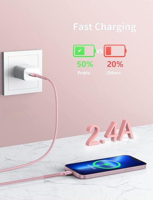 iPhone Charger 6FT 2Pack, Lightning Cable iPhone Fast Charging Cord Compatible - Image 2