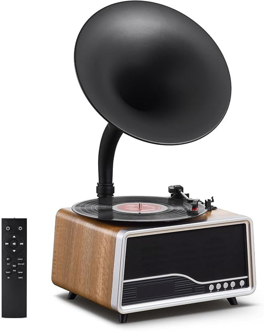 Vintage Gramophone Record Player,Italian Style Gramaphone Vintage Phonograph - Image 2