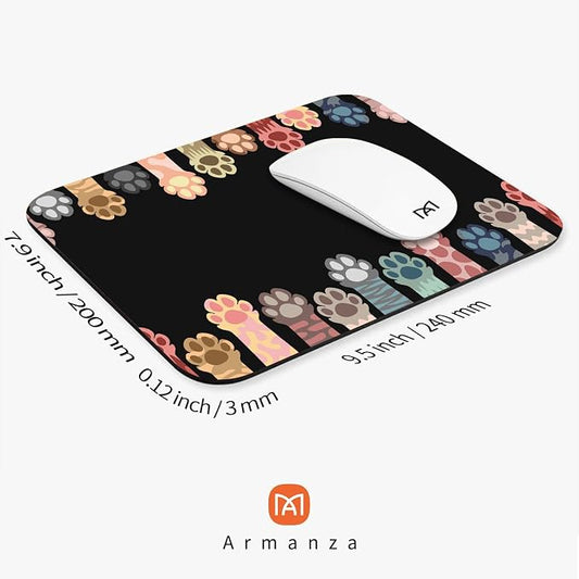 Square Mouse Pad Cute Cat Claw, Personalized Premium-Textured Custom Mouse Mat - Image 2
