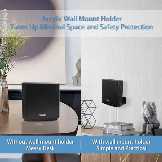 Wall Mount Holder for ASUS ZenWiFi AX AC Whole-Home Tri-Band Mesh System WiFi 6 - Image 2