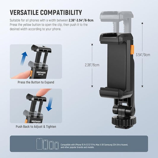 Neewer Basic Phone Tripod Mount Holder - Image 2