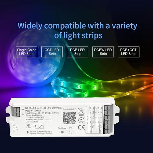BTF-LIGHTING 5in1 LM053 Tuya Bluetooth Mesh Controller SmartLife TuyaSmart APP - Image 2