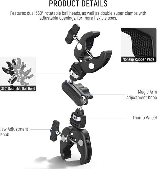 NEEWER Double Super Clamp Camera Mount - Image 2
